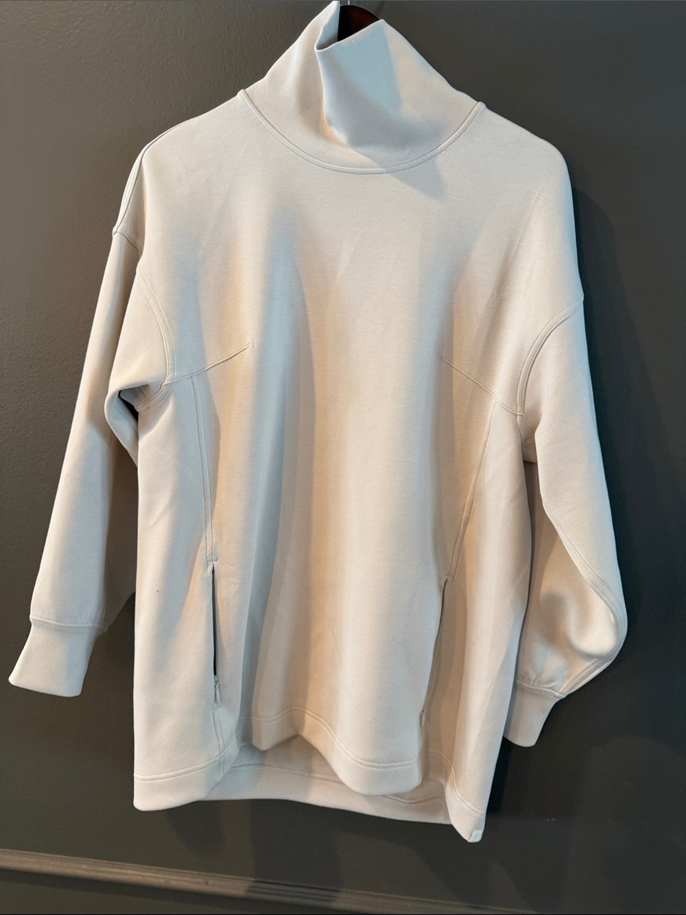 lululemon athletica Cream High-Neck Pullover Sweater